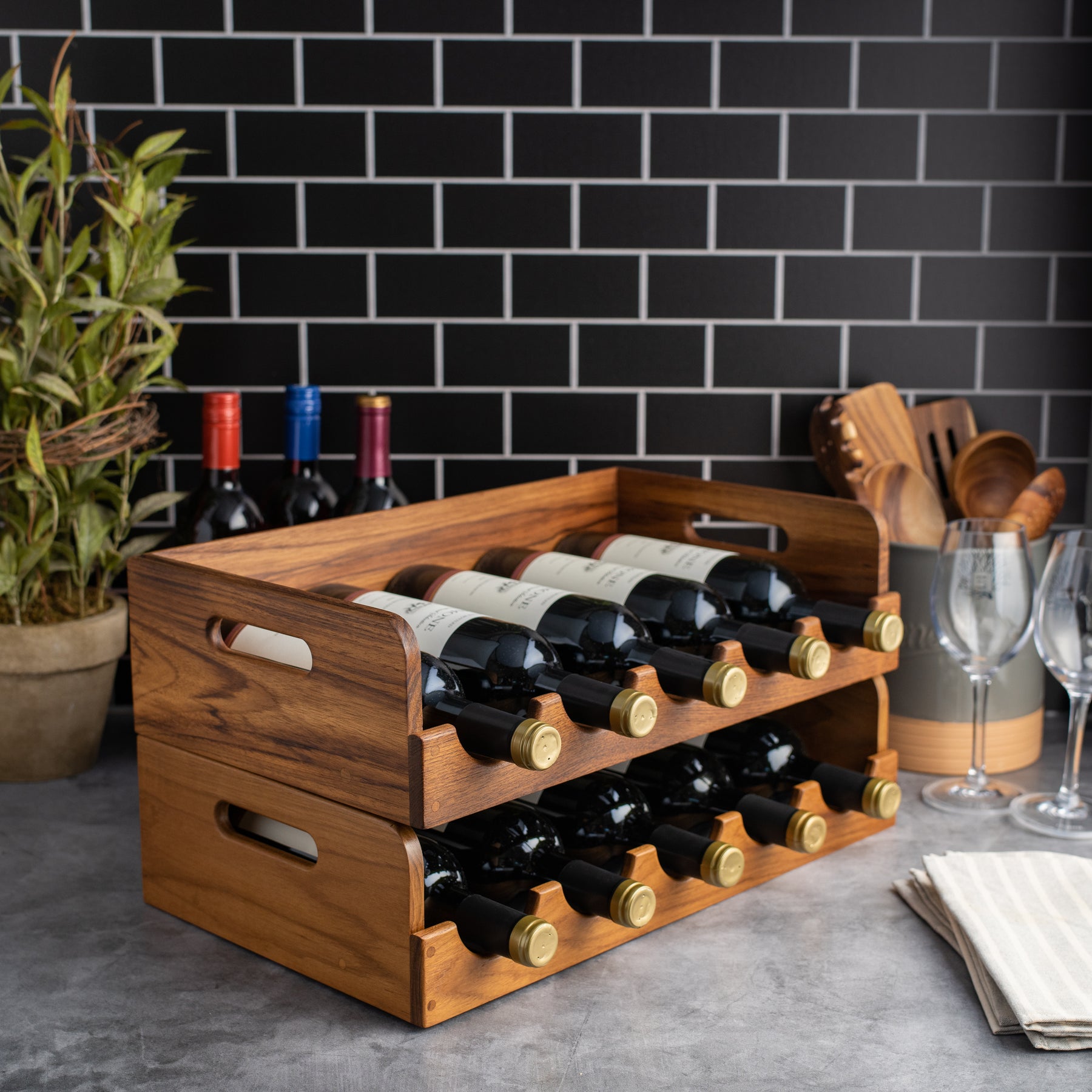 5 Bottle Stackable Wine Caddy - 60239