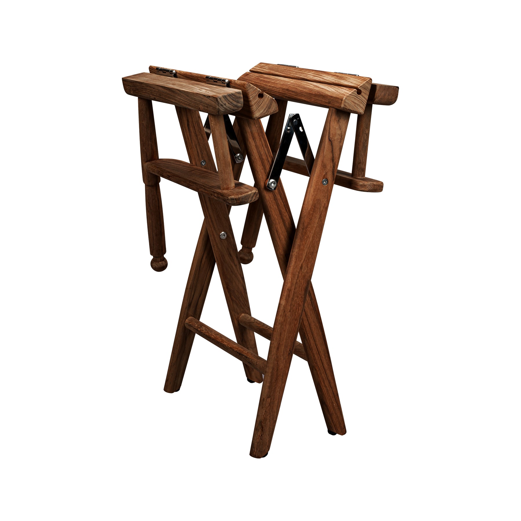 Directors Chair With Pacific Blue SUNBRELLA® Fabric Covers - Oiled Finish - 60041