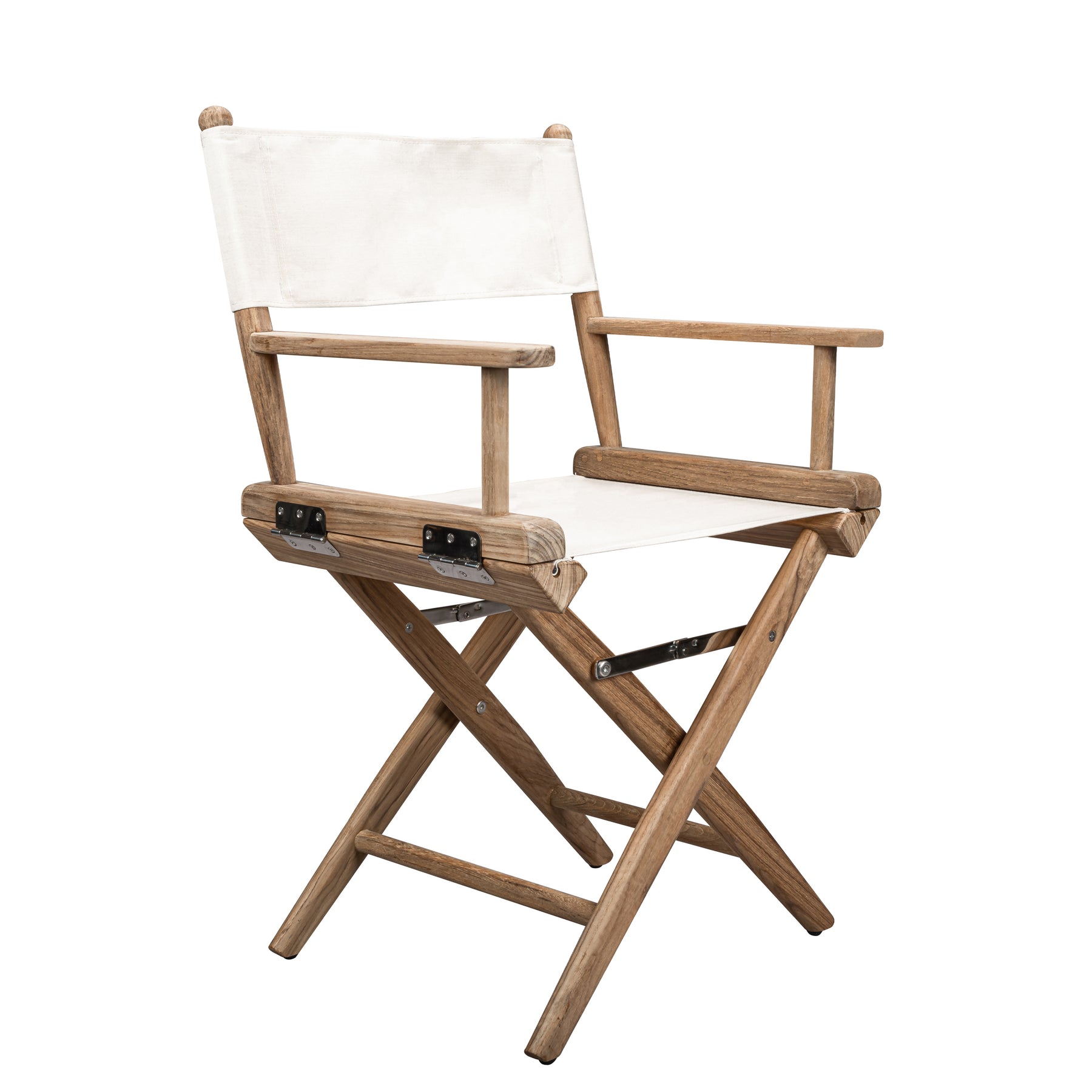 Directors Chair With Creme SUNBRELLA® Fabric Covers - Sanded Finish - 60044