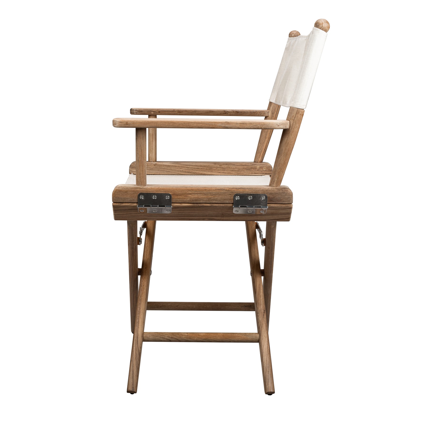 Directors Chair With Creme SUNBRELLA® Fabric Covers - Sanded Finish - 60044