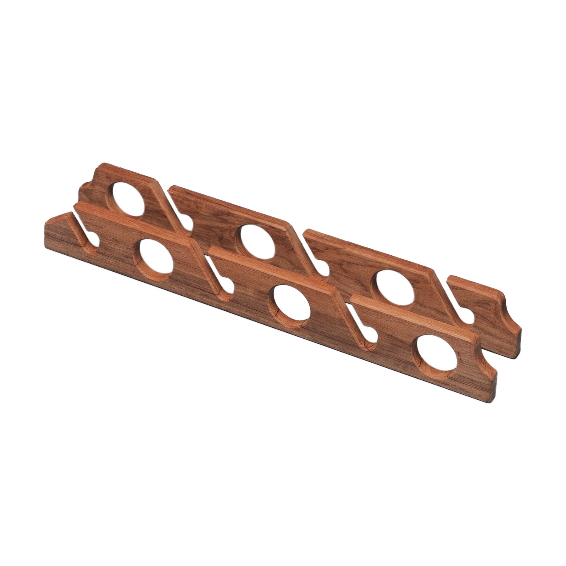 Teak Six-Rod Storage Rack - 60614