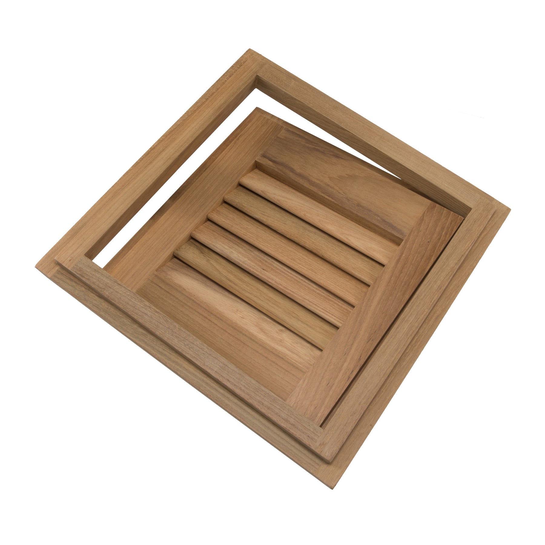 12" x 12" Louvered Door & Frame - Left - 60721
