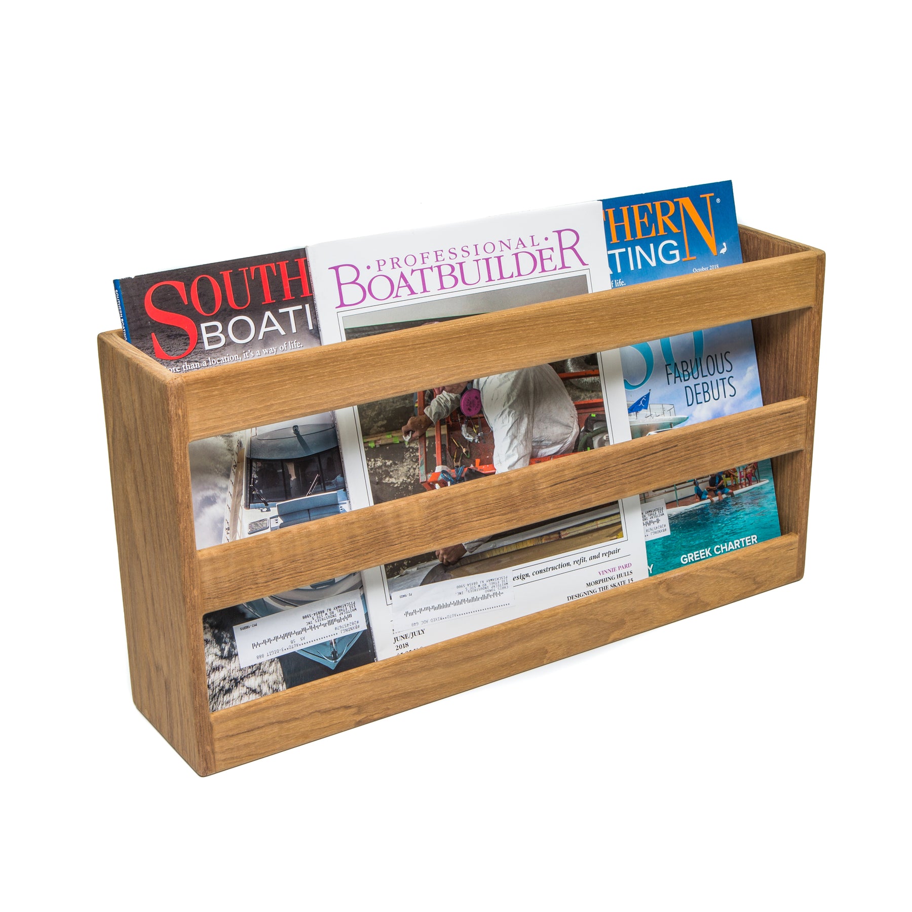 Double-Wide Magazine Rack - 62508