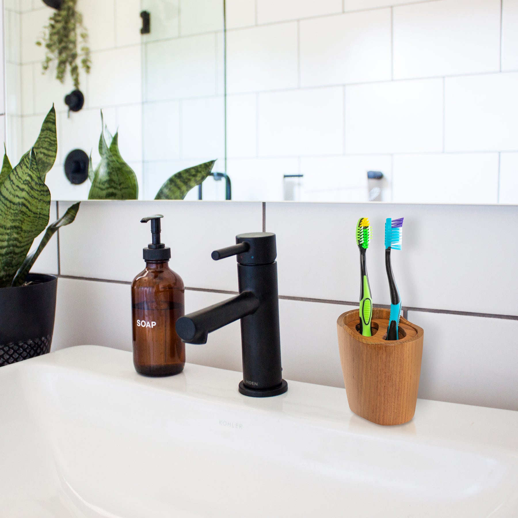 Vanity Toothbrush Holder - Oval - 63112