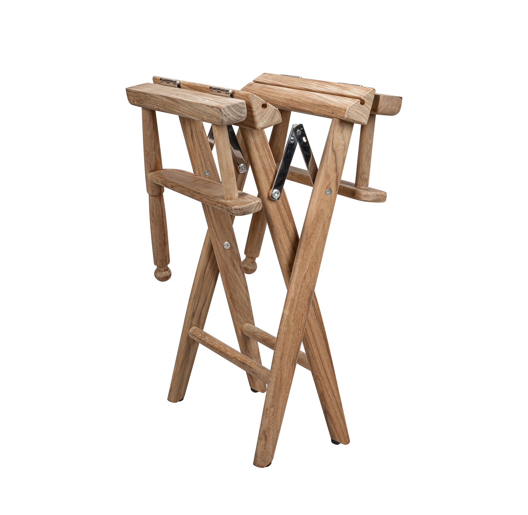 Directors Chair With Creme SUNBRELLA® Fabric Covers - Sanded Finish - 60044