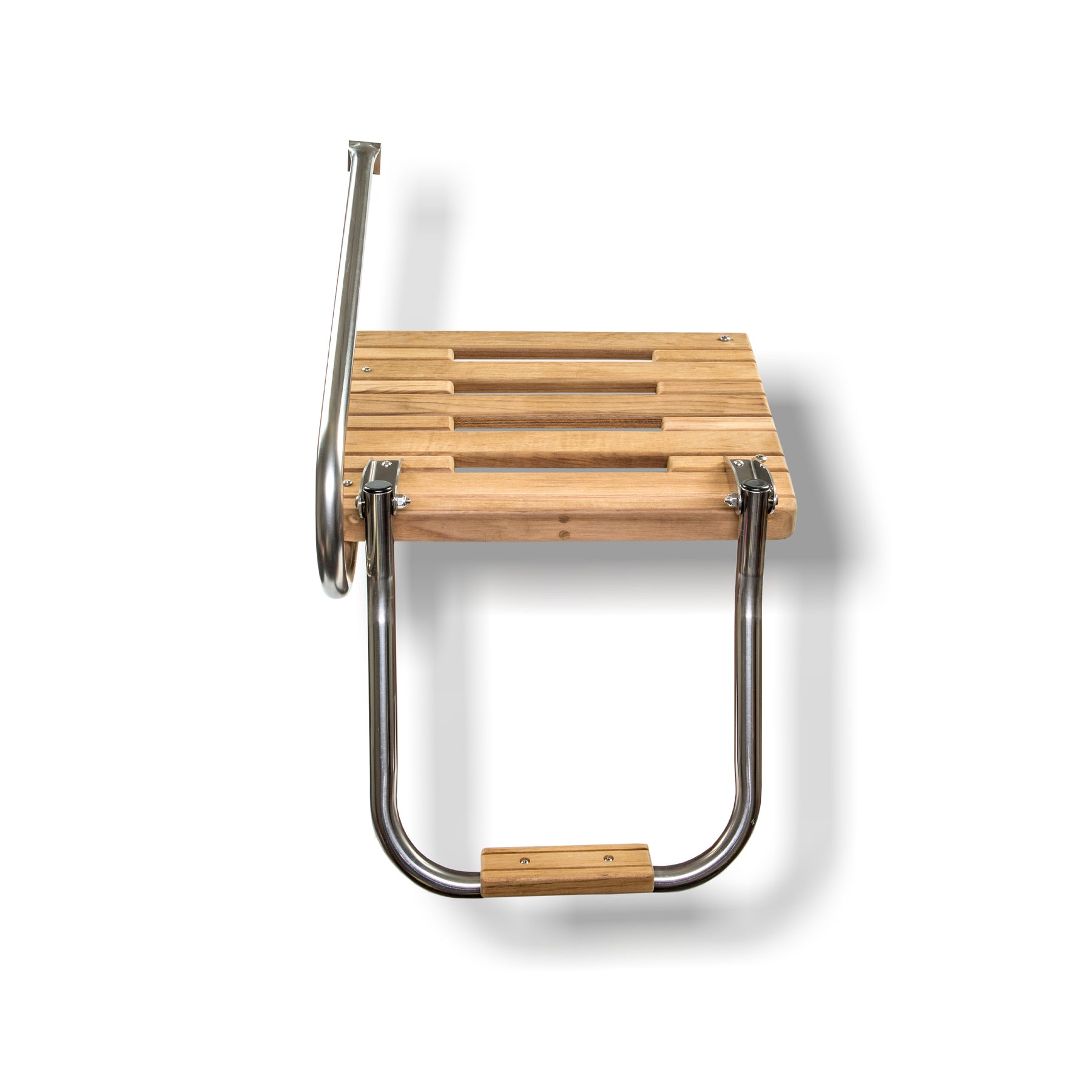Teak Swim Platform w/ Ladder and Mounting Hardware for Boats w/ Outboard Motors - 60902