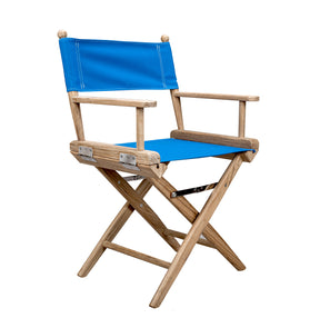 Directors Chair With Pacific Blue SUNBRELLA® Fabric Covers - Sanded Finish - 60043