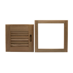 12" x 12" Louvered Door & Frame - Left - 60721