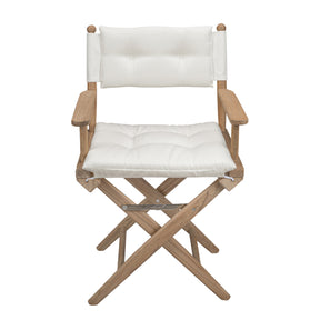 Directors Chair With Creme Cushions - Sanded Finish - 61043