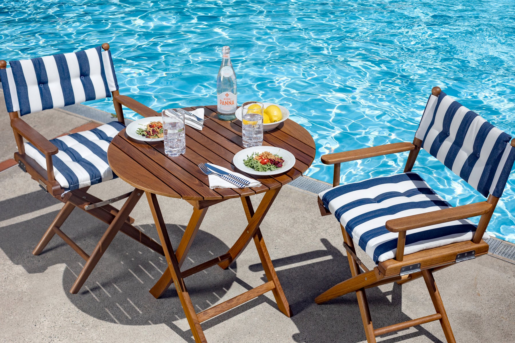 Newport Bistro Set - Navy/White - 80101