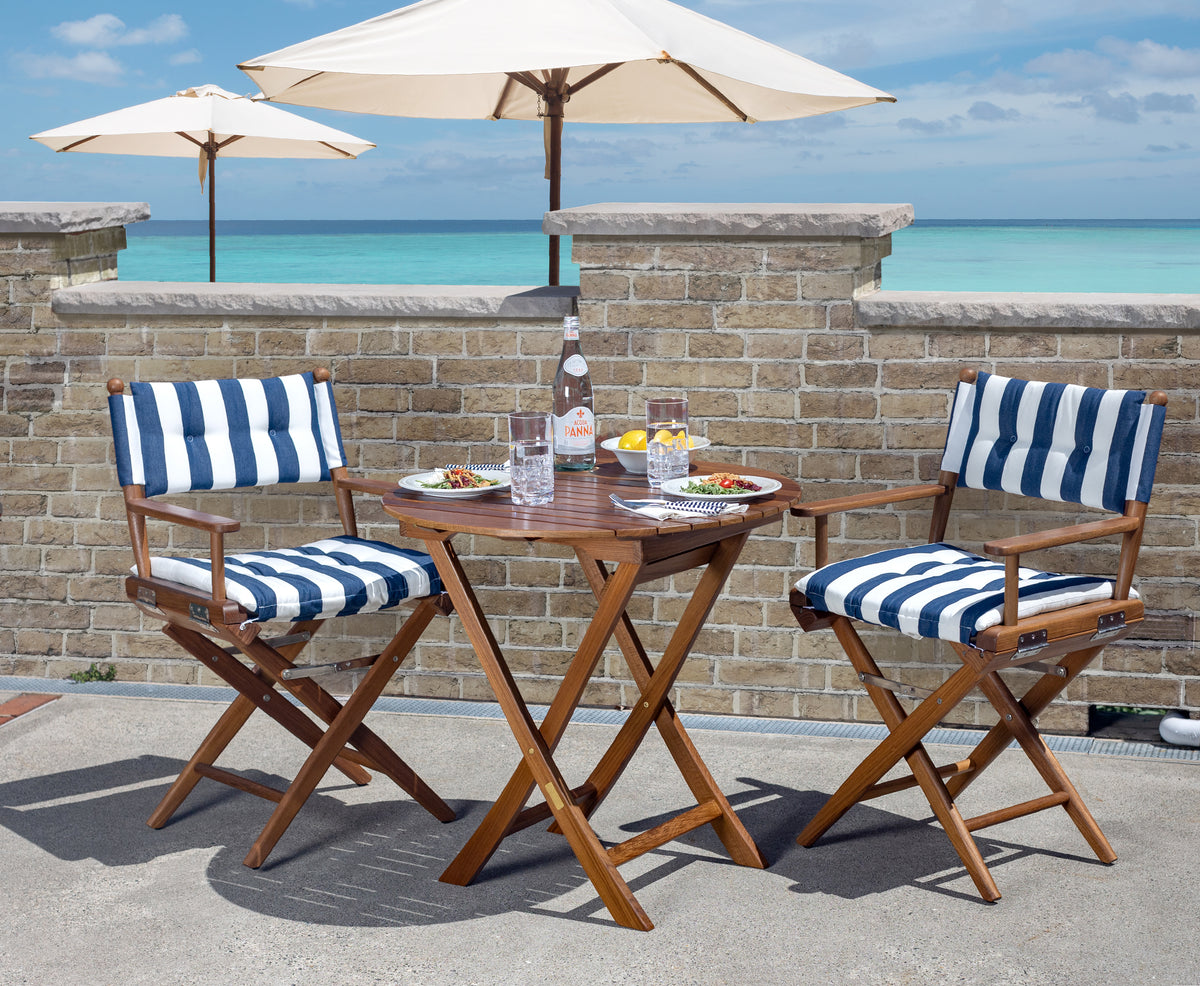 Newport Bistro Set - Navy/White - 80101